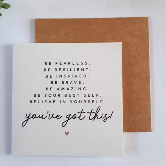 You've Got This, Care Card