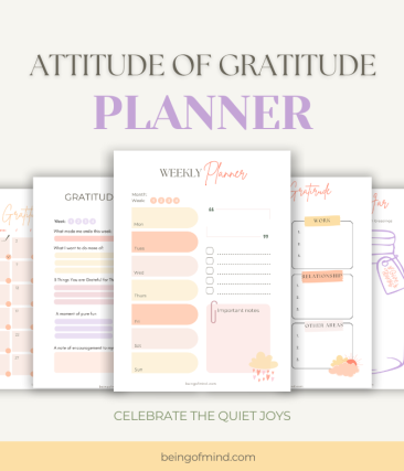 Attitude of Gratitude Planner